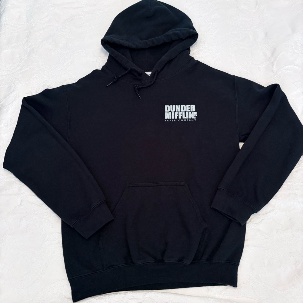 The Office Dunder Mifflin Paper Company Small Black Hoodie Unisex